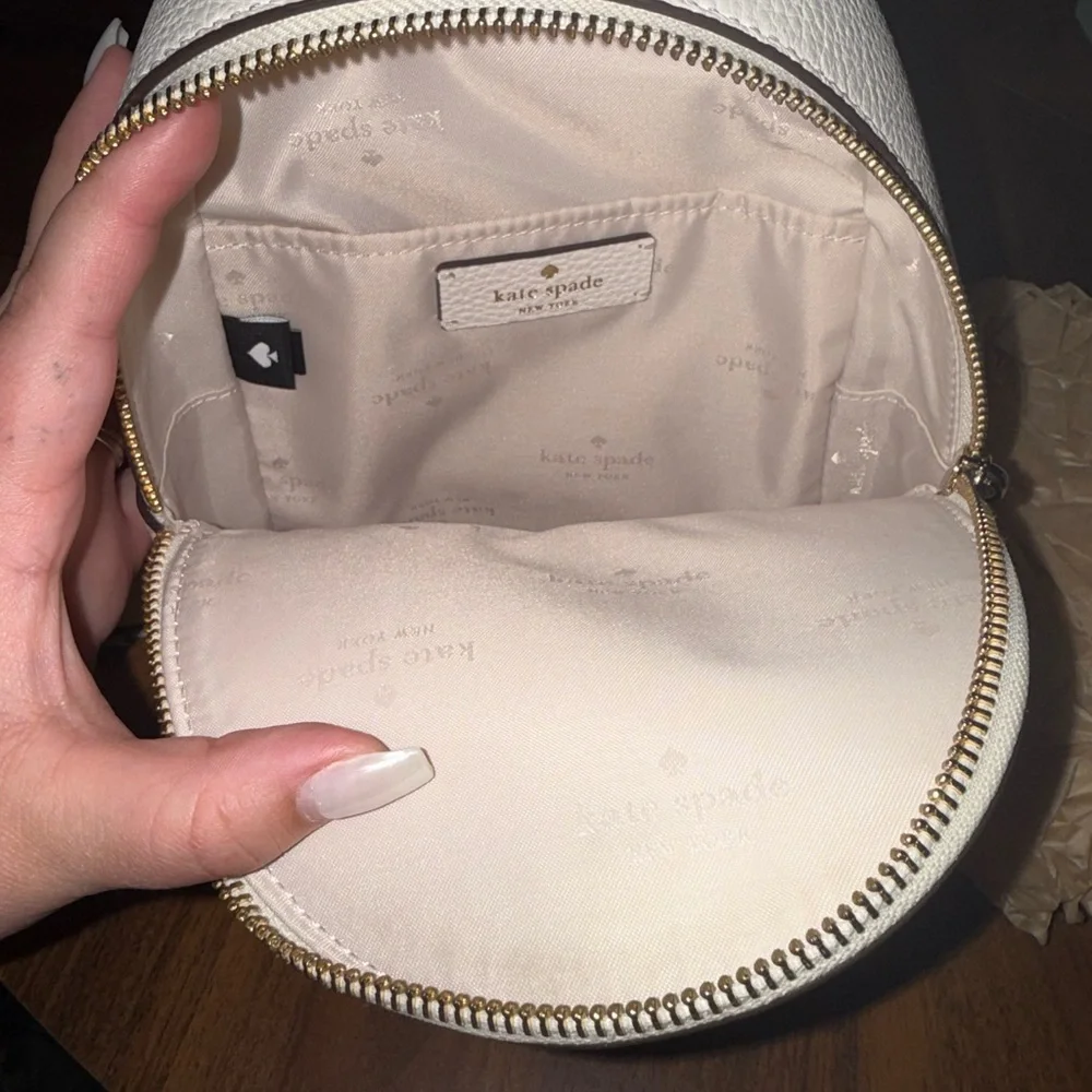 Kate Spade Cream Leather Backpack - Picture 3 of 3